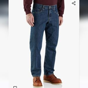 Carhartt Men's Relaxed Fit Flannel-Lined 5-Pocket Jean